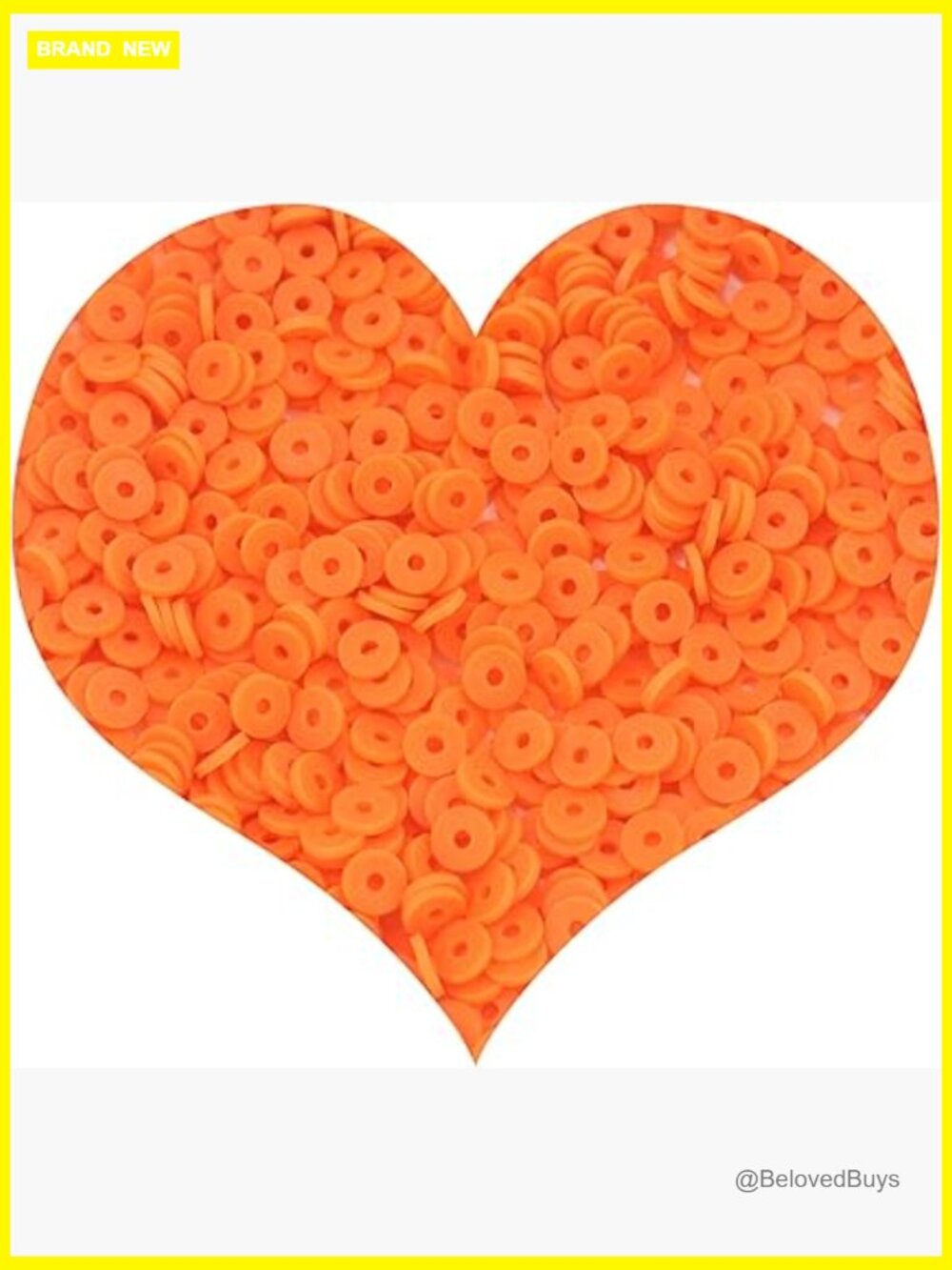 6mm Flat Round Heishi Clay Beads for Jewelry Making DIY - 3000 Pcs
